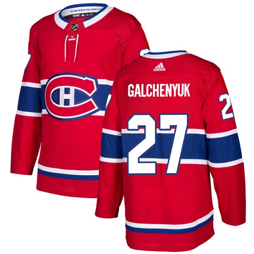 Adidas Montreal Canadiens #27 Alex Galchenyuk Red Home Authentic Stitched Youth NHL Jersey